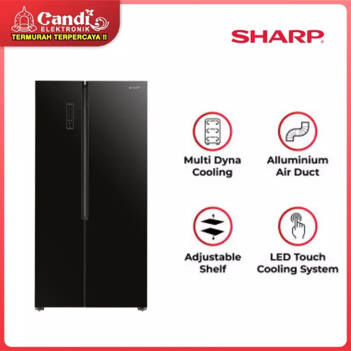 KULKAS SIDE BY SIDE SHARP